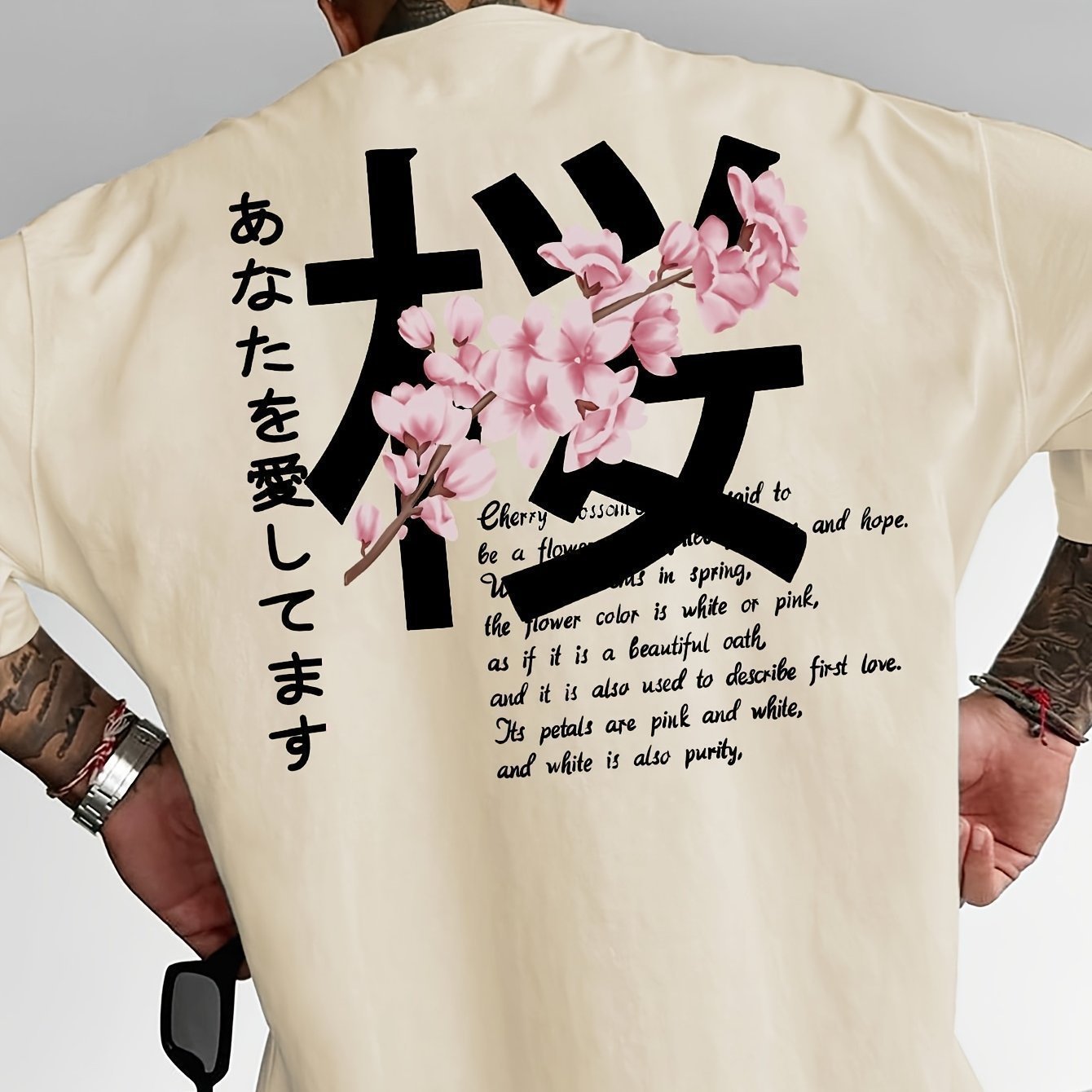 Men's Short-sleeved T-shirt Cotton Fabric Loose Design - Image 4